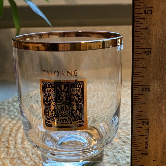 (4) Vintage Thorne's Scotch Rocks/Lowball Glasses - MCM - Picture 7 of 9